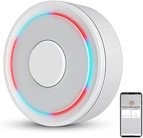 Tuya ZigBee 3.0 Hub: WiFi Smart Home hub, Zigbee Hub Gateway, Smart Life App & Voice Control, Smart Home Bridge Wireless Remote Controller Compatible with Alexa Google Assistant (Wireless)