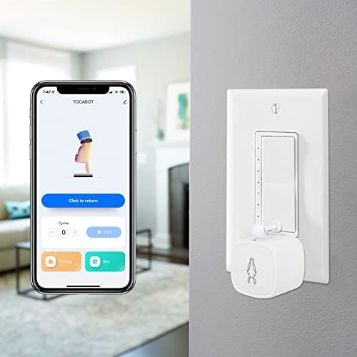 LINKSTYLE TOCABOT Smart Switch Bot Button Pusher, Light Switch Bluetooth Fingerbot with Smart Home Wireless Gateway Hub for App, Voice Controls and Remote Access - Image 3