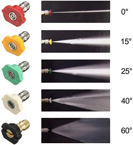 GDHXW X-884 Pressure Washer Gun Foam Cannon 5 Nozzles 2 Conversion Adapter Cleaning Gloves,for Pressure Washer - Image 4