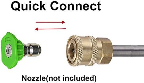 RIDGE WASHER Pressure Washer Extension Wand, 17 Inch Stainless Steel 1/4 Inch Quick Connect Power Washer Lance, 2 Pack - Image 5