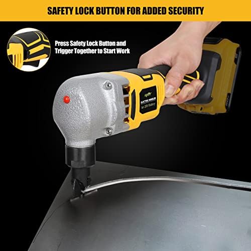Mellif Cordless Metal Nibbler for Dewalt 20v Max Battery, 18 Gauge Brushless Electric Power Metal Shear Sheet Steel Nibbler for Cutting Stainless Steel, Aluminium (Battery Not Included) - Image 4
