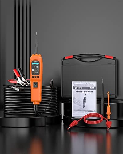 KZYEE KM50 Power Circuit Probe Kit - 12V/24V Automotive Circuit Tester for Frequency, Duty Cycle, Fuel Injection Circuit, AC/DC Resistance, Digital Voltage, Activate Component Electrical System Tool - Image 5