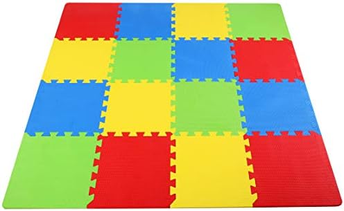 BalanceFrom Kid's Puzzle Exercise Play Mat with EVA Foam Interlocking Tiles