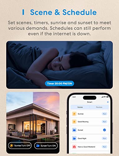 3 Way Smart Dimmer Switch Kit, Meross Smart Light Switch Supports Apple HomeKit, Siri, Alexa, Google Assistant & SmartThings, 2.4GHz Wi-Fi Light Switch, Neutral Wire Required, Remote Control Schedule - Image 8