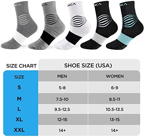 NEENCA Compression Socks, Medical Athletic Ankle Socks for Injury Recovery & Pain Relief, Sports Protection—1 Pair, 20-30 mmhg - Image 6