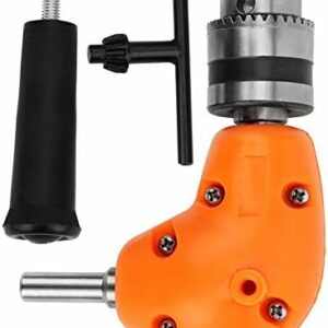 9.35mm/0.4in Connecting Shaft 90 Degree Right Angle Drill Attachment Portable Compact Punch Adapter Attachment Tool for Household Workplace Industry