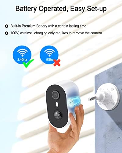 ANRAN 3MP Solar Security Cameras Wireless Outdoor for Home Security, 2K Color Night Vision WiFi Surveillance Home Camera with Solar Panel, Spotlight, PIR Detection, 2-Way Talk, Work with Alexa - Image 8