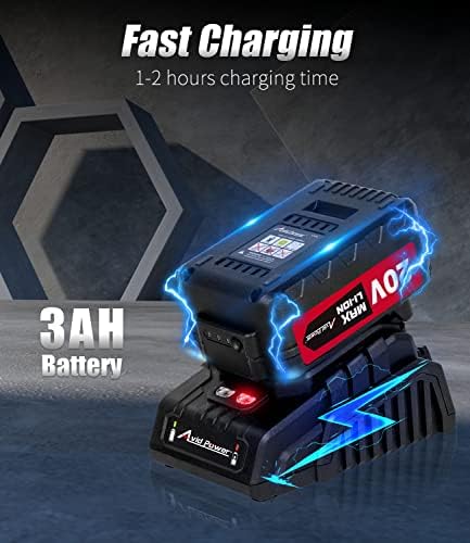 AVID POWER Cordless Impact Wrench, 1/2 Impact Gun w/Max Torque 330 ft lbs (450N.m), Power Impact Wrenches w/ 3.0A Li-ion Battery, 4 Pcs Impact Sockets and 1 Hour Fast Charger, 20V Impact Driver Kit - Image 5