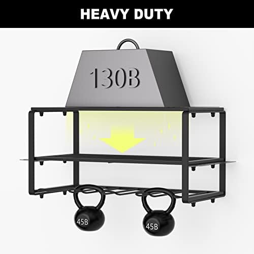 FUHUIM Power Tool Organizer, Drill Holder Wall Mount, Cordless Drill Storage Rack, Heavy Duty Metal Drill Charging Station, Floating Tool Shelf for Power Tools, Cordless Drill Storage - Image 5