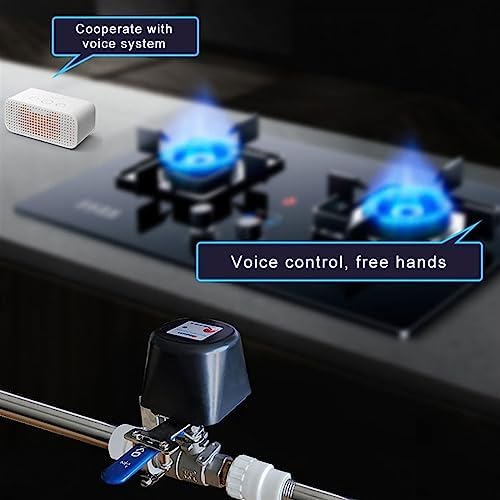 WIFI Smart Wireless Control Gas Water Valve Home Automation Controller Work with (Size : White ZigBee, Color : US Plug) - Image 5