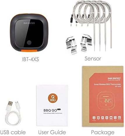 Inkbird IBT-4XS Bluetooth Wireless Grill BBQ Thermometer for Grilling with 4 Probes, Timer, Alarm,150 ft Barbecue Cooking Kitchen Food Meat Thermometer for Smoker, Oven, Drum - Image 7