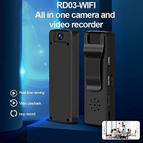 Home Security WiFi Wireless Camera Body Cameras Indoor Outdoor Camera Body Security Dog Nanny Cam,App Remote View Loop 180° Rotation Built-in Battery Camera No Need WiFi Cameras For Home Security - Image 6