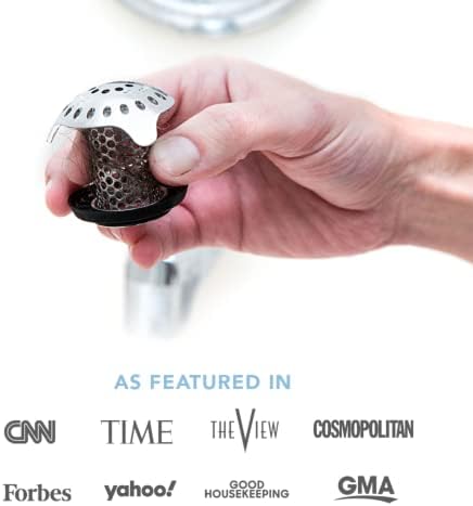 TubShroom Ultra Revolutionary Bath Tub Drain Protector Hair Catcher/Strainer/Snare Stainless Steel, 1-Pack, Silver - Image 5