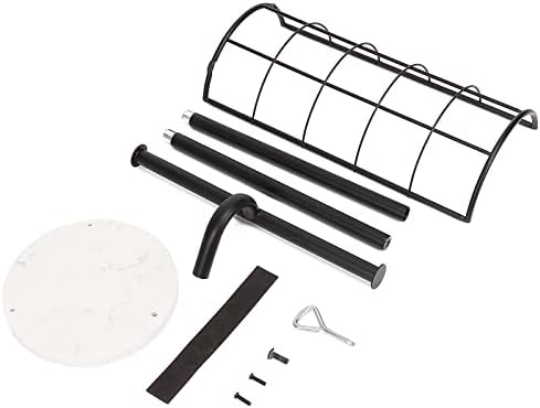 NearMoon Toilet Paper Holder Stand, Bath with 3 Rolls Tissue Storage-Metal Tissue Roll Holder Freestanding with Marble Base, Rustproof Toilet Roll Holder for Bathroom/Kitchen Countertop, Matte Black - Image 9