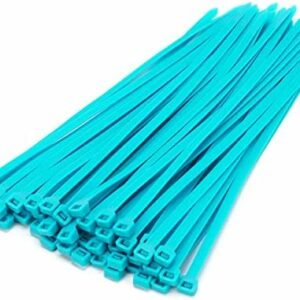XINGO 100 PCS 12 inch Cable Zip Ties Heavy Duty,120 lbs Tensile Strength, Self-Locking Premium Nylon Zip Ties for Indoor and Outdoor Use (Sky Blue)