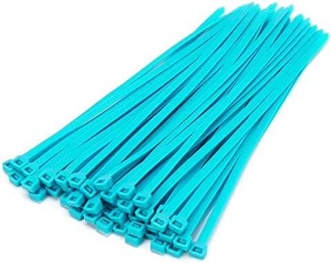 XINGO 100 PCS 12 inch Cable Zip Ties Heavy Duty,120 lbs Tensile Strength, Self-Locking Premium Nylon Zip Ties for Indoor and Outdoor Use (Sky Blue)
