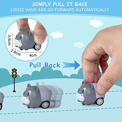 15PCS XL Bath Bombs for Kids with Animal Racing Cars Inside, Gentle & Kid Safe Bubble Bath Fizzies, Birthday Gift for Boys & Girls - Image 4