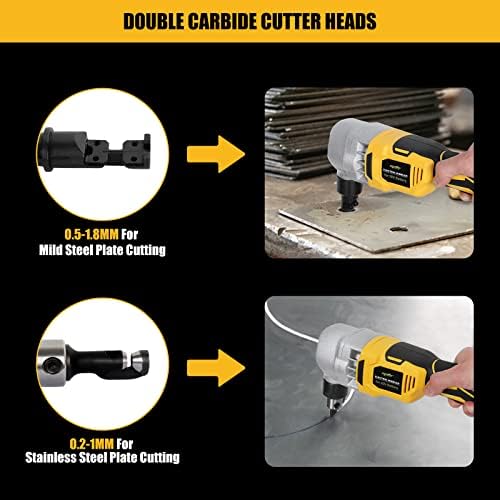 Mellif Cordless Metal Nibbler for Dewalt 20v Max Battery, 18 Gauge Brushless Electric Power Metal Shear Sheet Steel Nibbler for Cutting Stainless Steel, Aluminium (Battery Not Included) - Image 3