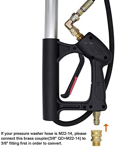 Twinkle Star 4000 PSI Commercial Grade Telescoping Pressure Washer Wand for Pressure Washers with Belt - Image 4