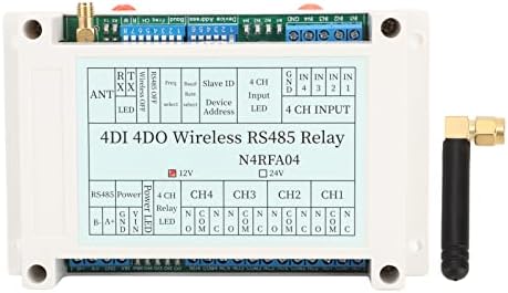 Emoshayoga Wireless Relay Module, Less Interference 4 Channel Wireless Relay High Sensitivity User Friendly 5 Parameters Setting with Antenna for Home Automation(#1) - Image 6