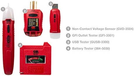 Gardner Bender GK-5 Household Tester Electrical Test Kit, Red - Image 2