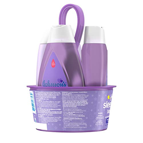 Johnson's Sleepy Time Bedtime Baby Gift Set with Relaxing NaturalCalm Aromas, Bedtime Baby Bath Shampoo, Wash & Lotion Essentials, Hypoallergenic & Paraben-Free, 4 Items - Image 13