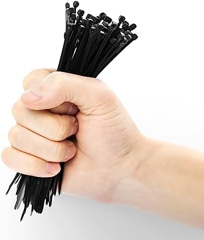 JiGO Cable Zip Ties 18 inch Cable Ties 100 Pcs For Cable Management Premium Nylon Large Zip-tie Cord Management Indoor Home Office Garden Workshop Wire Ties Outdoor Self-Locking Heavy Duty (Black 18") - Image 2