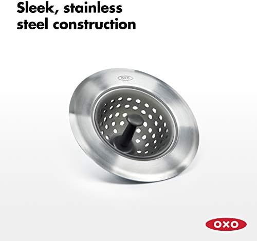 OXO Good Grips Silicone Sink Strainer, Black - Image 4