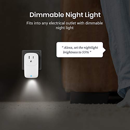 Broadlink Smart Plug, Wi-Fi Timer Adapter with Dimmable Night Light, 15 amp Outlet, Works with Alexa, Google Assistant, IFTTT, No Hub Required (SP4L-US) - Image 6