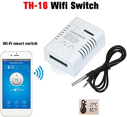 Splenssy eWeLink TH-16 Smart WiFi Switch 16A/3000W Monitoring Temperature Wireless Home Automation Kit with Waterproof DS18B20 Temperature Sensor Compatible with Alexa Google Home/Nest - Image 6