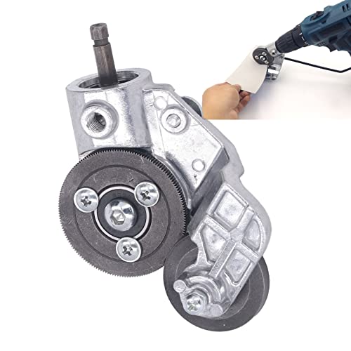 Electric Drill Plate Cutter, Safe and Durable Power Shear Sheet Metal Shear Refitting Attachment Tool Set Kit for Copper Aluminum Cutting Metal Plates - Image 3