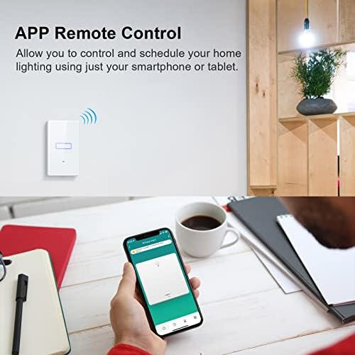 Smart Switch 2.4GHz WiFi Smart Light Switch Compatible with Alexa and Google Home - Image 4