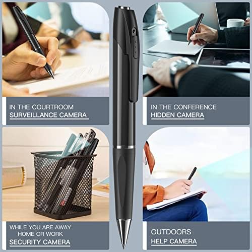 1080P Spy Hidden Camera Pen No WiFi Indoor Home Security Camera Outdoor Mini Body Video Camera Small Compact Secret Camera Monitor Nanny Camera - Image 4