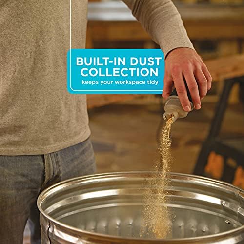 BLACK+DECKER Orbital Sander, 5 Inch, 2.0 Amp, 12000 OPM, Corded, 1 Sandpaper Sheet and Dust Bag Included (BDERO100) - Image 5