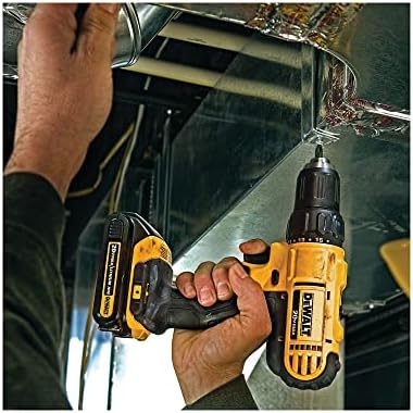 DEWALT 20V MAX Cordless Drill and Impact Driver, Power Tool Combo Kit with 2 Batteries and Charger, Yellow/Black (DCK240C2) - Image 8