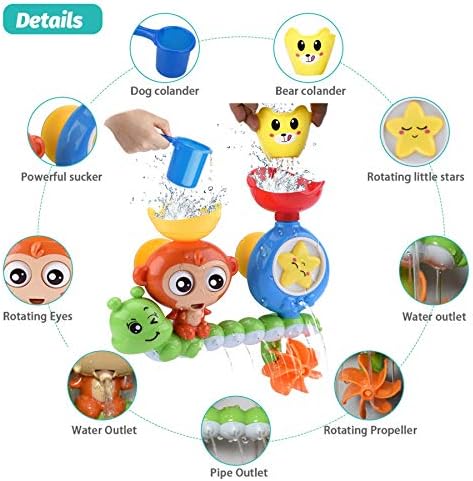 Bath Toys for Toddlers 1-3 Age 1 2 3 4 Year Old Boys Girls Toddler Bath Tub Toys for Kids Baby Infant Water Bath Tub Toys - Image 5