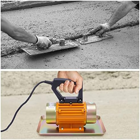 Electric Concrete Vibrator Motor 110V 250W Handheld Concrete Vibrating Troweling Construction Tool Concrete Cement Vibrator machine for Road Highway Bridge Port Construction (100kg Force) - Image 3