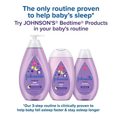 Johnson's Sleepy Time Bedtime Baby Gift Set with Relaxing NaturalCalm Aromas, Bedtime Baby Bath Shampoo, Wash & Lotion Essentials, Hypoallergenic & Paraben-Free, 4 Items - Image 6