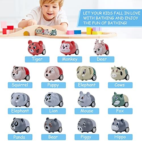 15PCS XL Bath Bombs for Kids with Animal Racing Cars Inside, Gentle & Kid Safe Bubble Bath Fizzies, Birthday Gift for Boys & Girls - Image 3