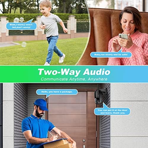 Solar Security Cameras Wireless Outdoor, SeeVision 2K Battery Powered PTZ WiFi 3MP Security Camera for Home with Spotlight, PIR Motion Detection,Siren, Color Night Vision, 2-Way Talk, SD/Cloud Storage - Image 6