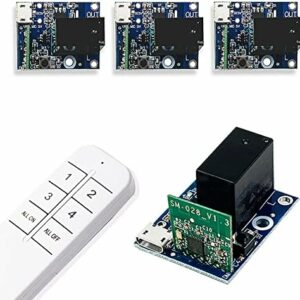 Ewelink Wifi Relay Module USB DC 5v 1 Channel Inching Self-Lock Dry Contact Remote Switch Home Automation Modules for Access Control,Computer Power On,Garage Door,Compatible with Alexa Google Home