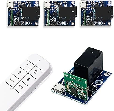 Ewelink Wifi Relay Module USB DC 5v 1 Channel Inching Self-Lock Dry Contact Remote Switch Home Automation Modules for Access Control,Computer Power On,Garage Door,Compatible with Alexa Google Home