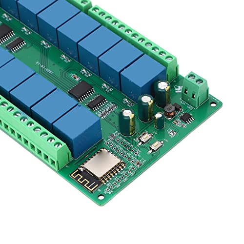 Relay Board, 24 Channel Relay Module ESP8266 10A AC 250V Load Programmable Key Easy Installation for Home (DC12V) - Image 8