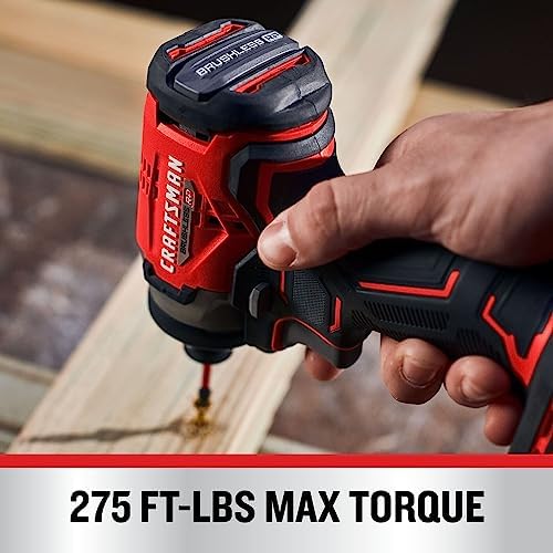 CRAFTSMAN V20 Cordless Impact Driver, 1/2 inch, Bare Tool Only (CMCF921B) - Image 4