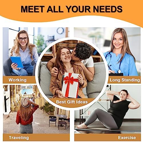 4 Pairs Plus Size Compression Socks for Women & Men, Extra Wide Calf 20-30 mmHg Knee High Compression Stockings for Circulation Swelling Support - Image 7