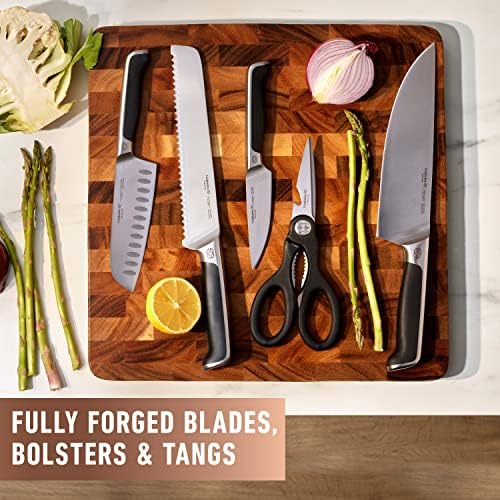 Calphalon Premier SharpIN Knife Set with Sharpening Knife Block, 12-Piece Carbon Steel Kitchen Knife Set - Image 5