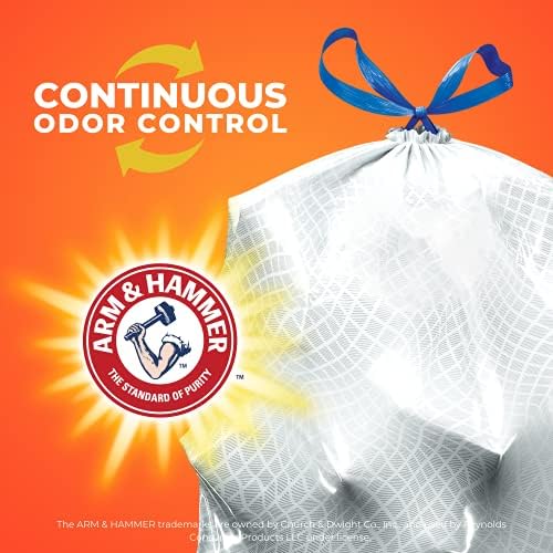 Hefty Ultra Strong Tall Kitchen Trash Bags, Clean Burst Scent, 13 Gallon, 40 Count - Image 5