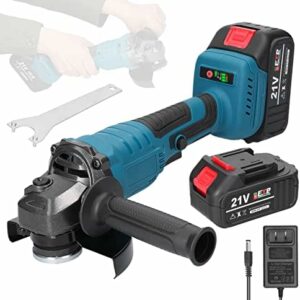 Weytoll Brushless Angle Grinder Electric Grinding Tool Lithium Cutter Utility Power Tool 21V 125mm M14 Angle Grinder For Cutting Polished Tile Wood Stone Steel