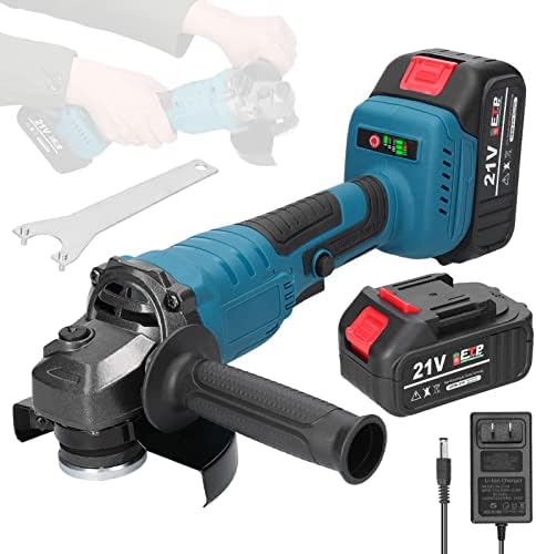 Weytoll Brushless Angle Grinder Electric Grinding Tool Lithium Cutter Utility Power Tool 21V 125mm M14 Angle Grinder For Cutting Polished Tile Wood Stone Steel