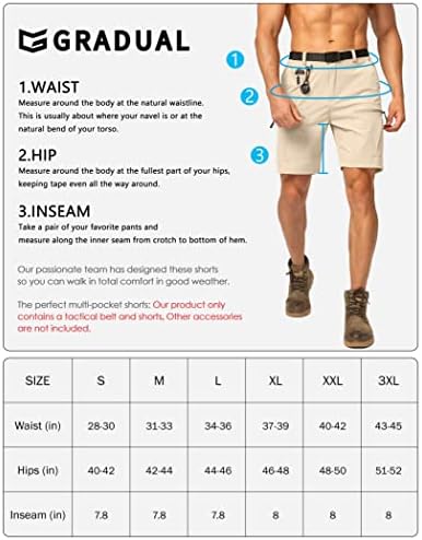 Men's Hiking Cargo Shorts Stretch Quick Dry Outdoor Tactical Shorts for Men with Multi Pocket for Fishing Casual - Image 6